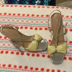 Reitoye Silver and soft Yellow Material Platforms size 7